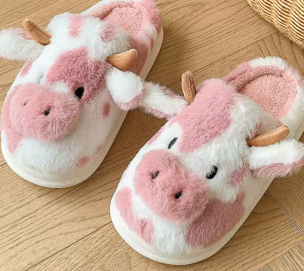 Cozy Cow Slippers
