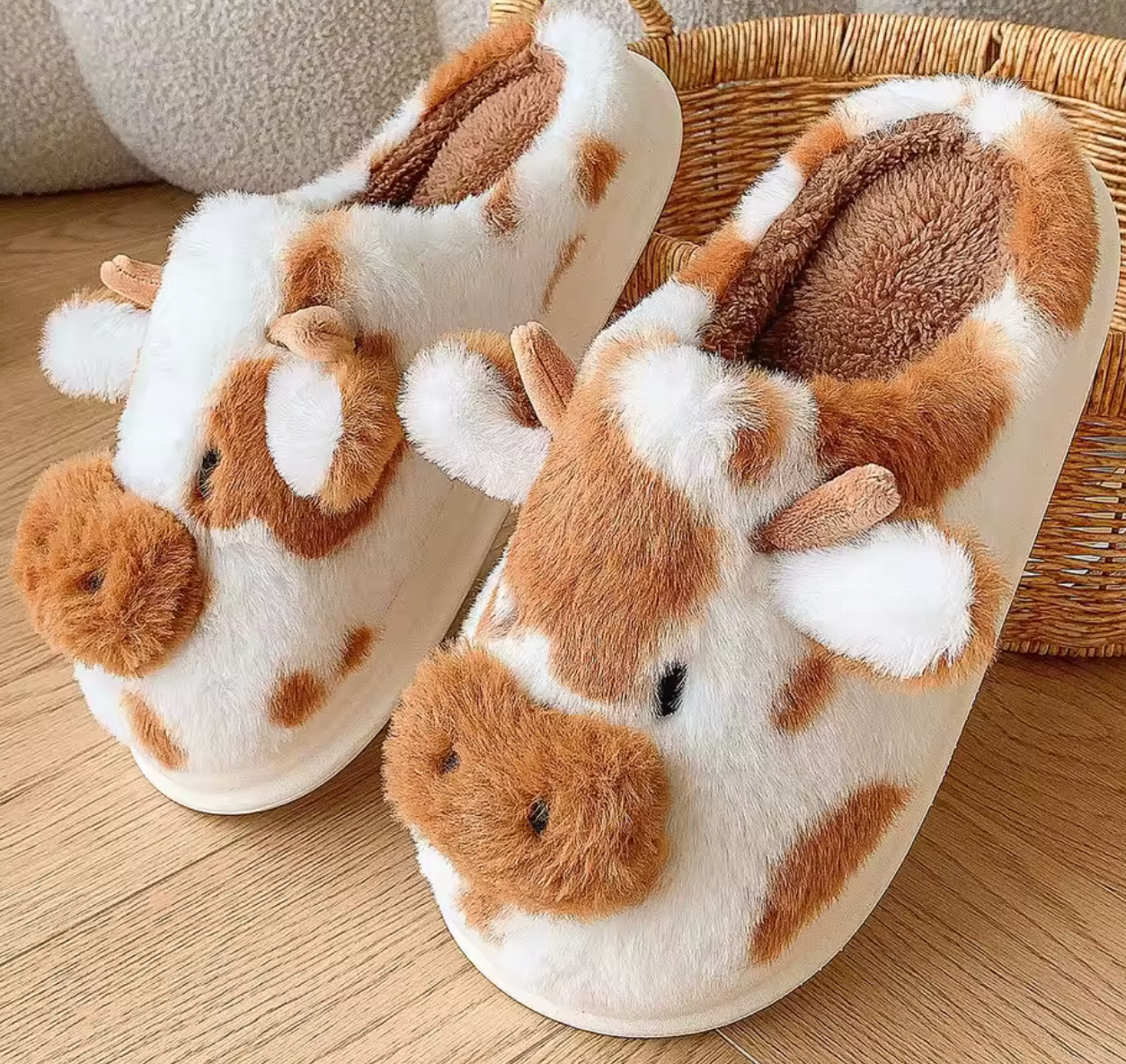 Cozy Cow Slippers