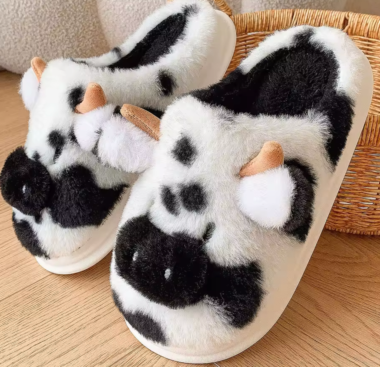 Cozy Cow Slippers